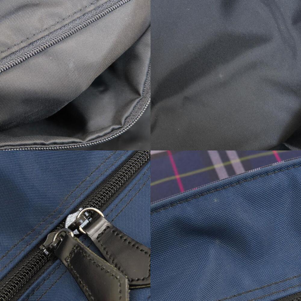 Burberry Canvas Handbag Label Blue Check - Picture 8 of 11